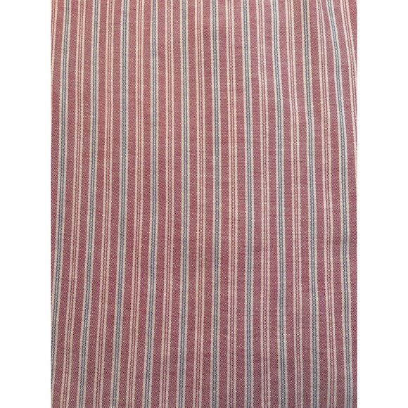 Arrow Dover Dress Shirt Mens Size 16.5 Red Stripe Regular Fit Short Sleeve - Picture 3 of 8